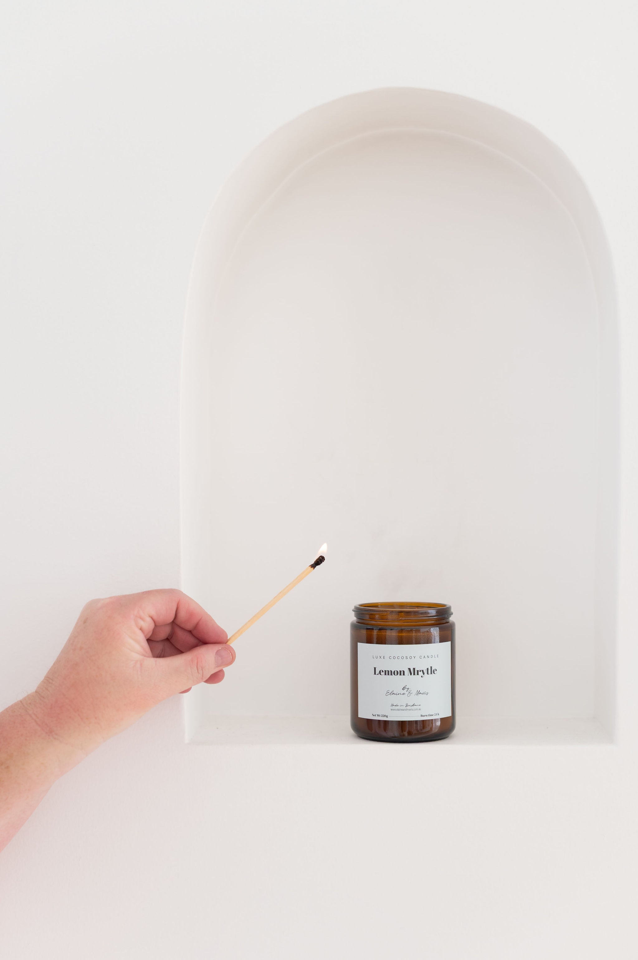 Lemon and Myrtle candle - Elaine and Mavis Toowoomba Australia